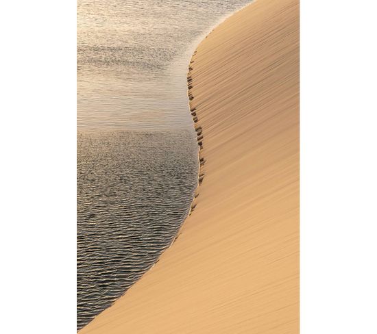 Tableau Sur Verre Dunes De Sable 45x65 Cm