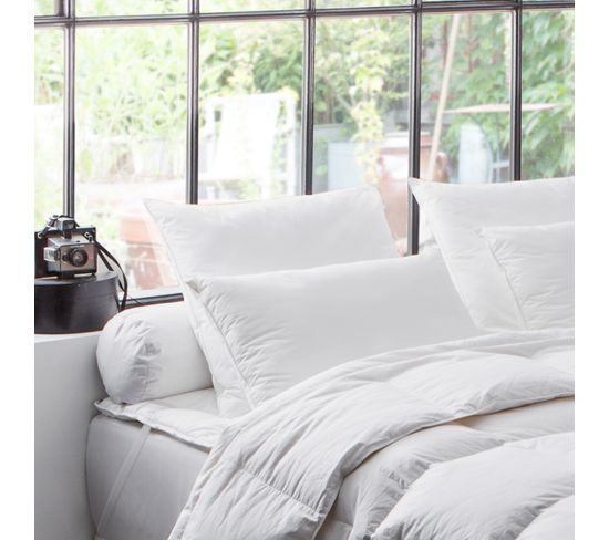 Oreiller Naturel 90% Duvet De Canard 50 X 75 Cm Blanc