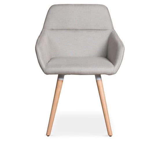 Lot De 20 Fauteuils Scandinaves "dorcy" 82cm Beige