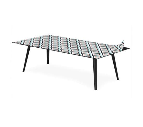 Table Basse 1 Cover "losanges" 120cm Noir