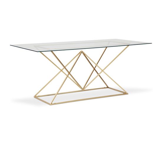 Table De Repas Design "sonwya" 177cm Or