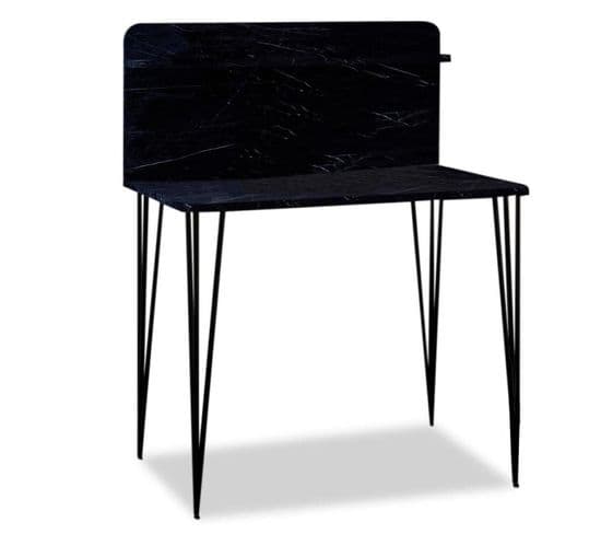 Bureau Avec Étagère Design "segma" 115cm Noir