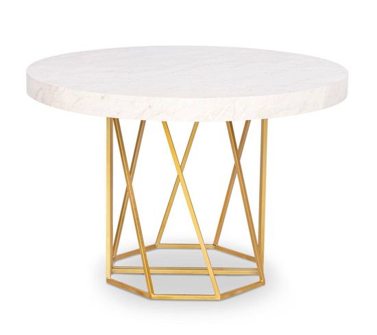 Table De Repas Extensible "janina" 110-260cm Blanc