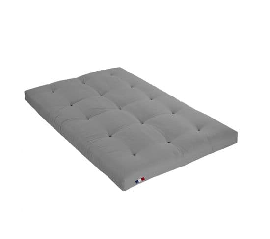 Matelas Futon Latex Gris Clair 140x190