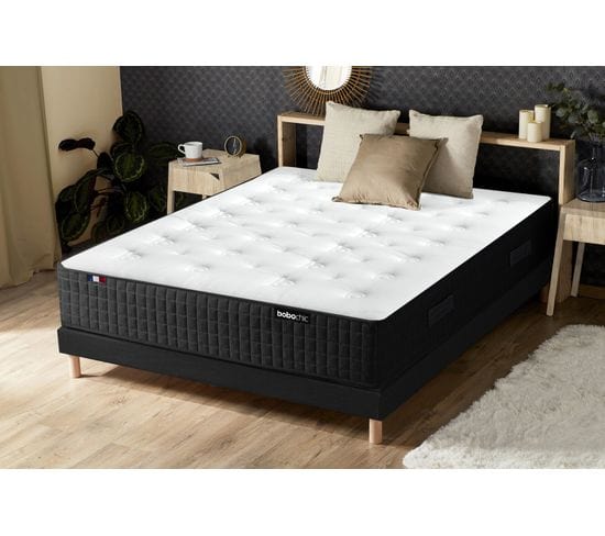 Matelas ressorts 160x200 cm ALBANE réversible ép.28 cm