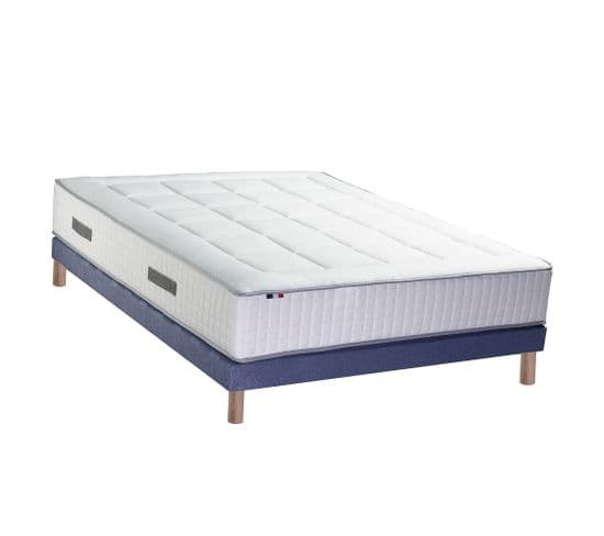 Ensemble Matelas Ressorts 7 Zones H30cm + Sommier Palacio 2 140x190 Vert