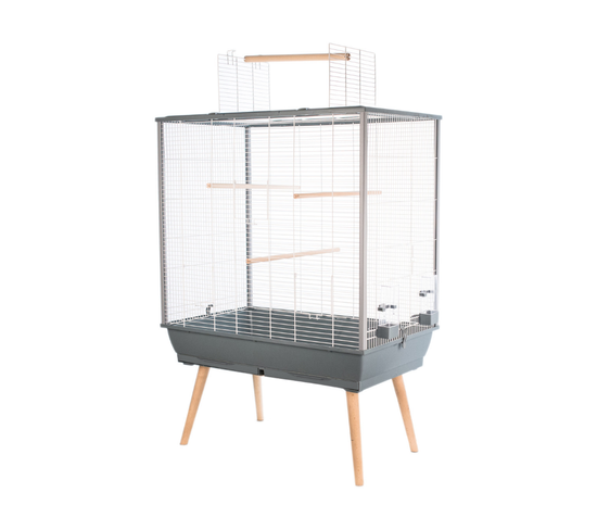 Cage À Oiseaux Neo Jili 80 Cm Gris