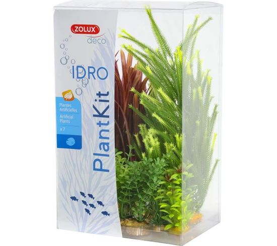 Kit De 7 Plantes Artificielles Idro N4 - Pour Aquarium
