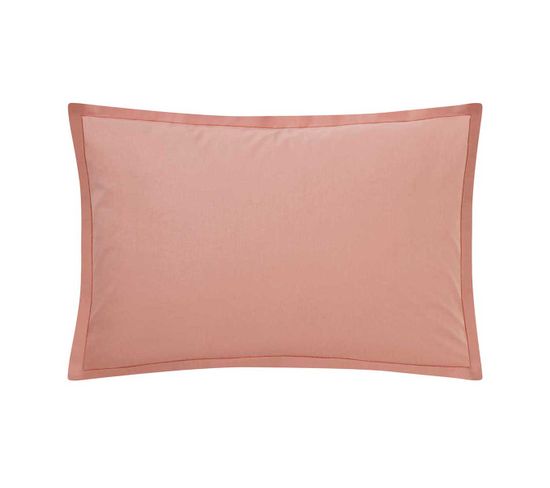 Taie D'oreiller En Coton Rose Solaire 50x70 Made In France