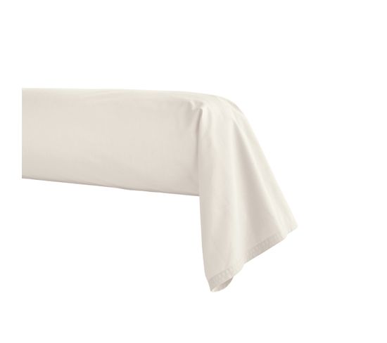 Taie De Traversin En Percale De Coton Meringue 43x190