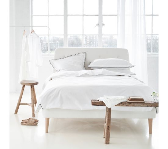 Housse De Couette Unie En Coton Naturel 260x240