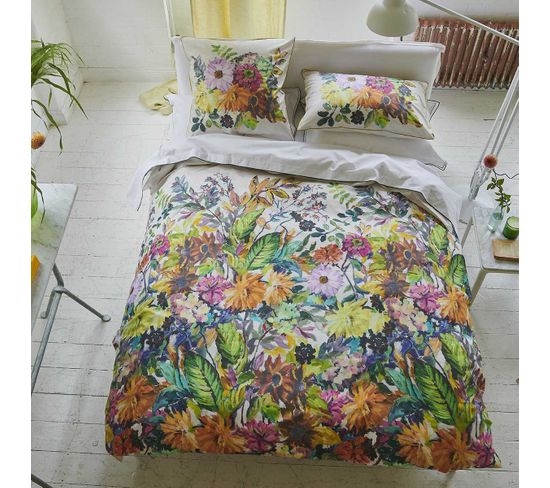 Housse De Couette En Percale De Coton Multicolore 200x200