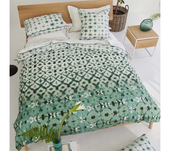 Housse De Couette En Percale De Coton Vert 200x200