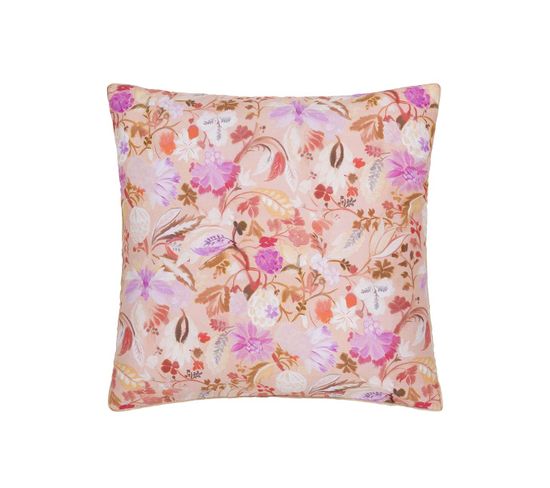 Taie D'oreiller En Satin De Coton Rose Clair 65x65