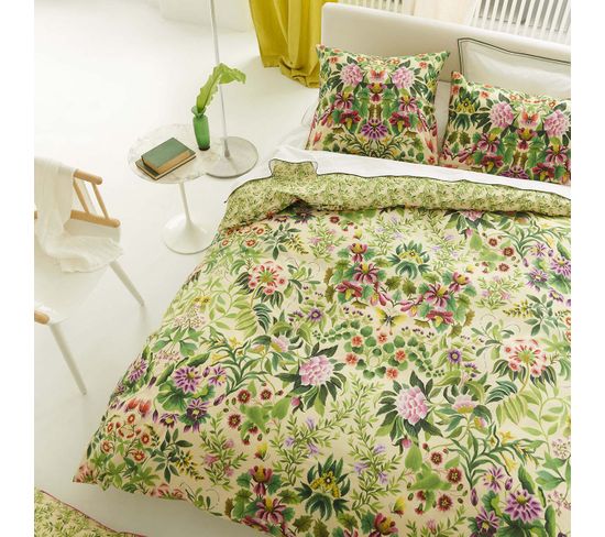 Housse De Couette En Percale De Coton Vert Clair 200x200