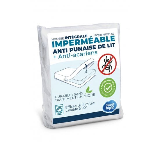 Housse Intégrale Matelas Imperméable 60x120x12 Cm - Protège Matelas Anti-punaise De Lit