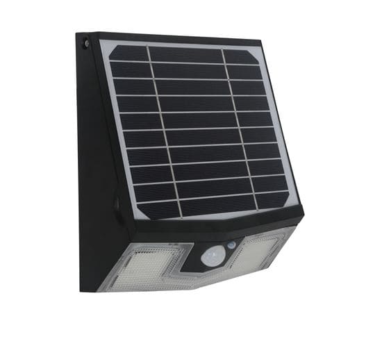 Applique Solaire Avec Détecteur De Mouvement Ip65 (700lm 4000k A++) Noire