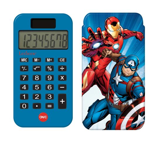 Calculatrice De Poche 8 Chiffres Avec Couvercle De Protection Avengers