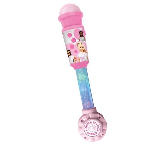 Microphone Barbie Avec Tube Lumineux, Enceinte (entrée Auxiliaire), Mélodies Et Effets Sonores