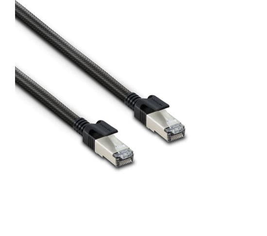 Câble Ethernet Rj45 Cat 8 Mâle/mâle Tressé - S/ftp 3 M