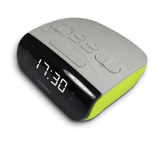 Radio-réveil Duo Colors Am/fm Double Alarme - Vert