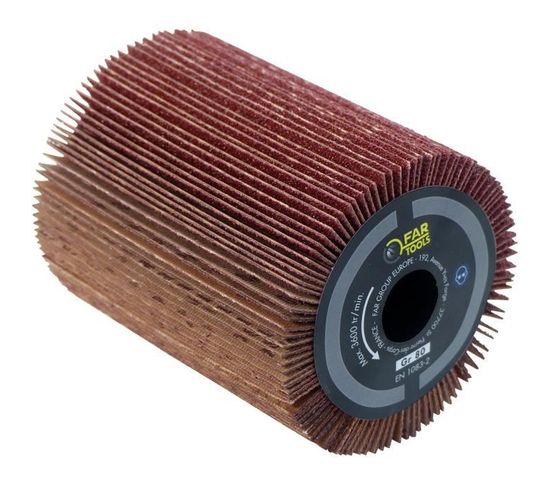 Brosse À Lamelles Abrasives Ø80mm - L 100mm Pour Poncer