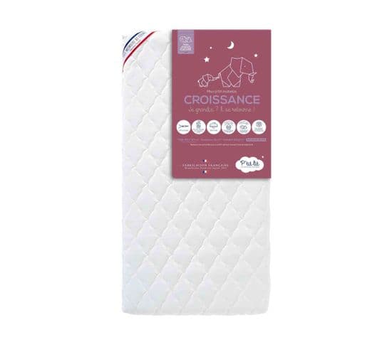 Matelas bébé Déhoussable Mousse Mémoire Soutien Ferme 60x120 - Accueil Confortable