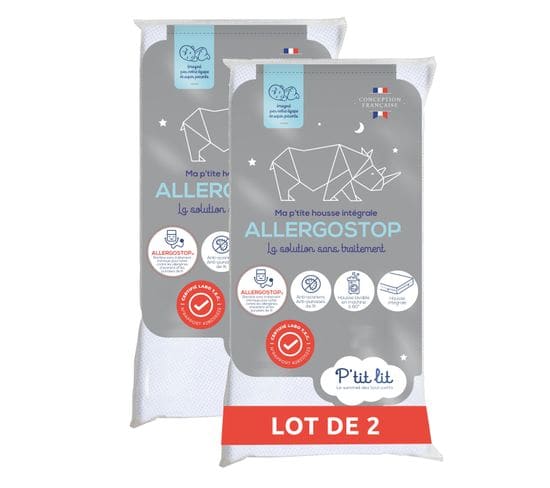 Lot De 2 - Protège Matelas Bébé 60x120 Cm - Housse Complète - Anti Acariens Et Punaises De Lits