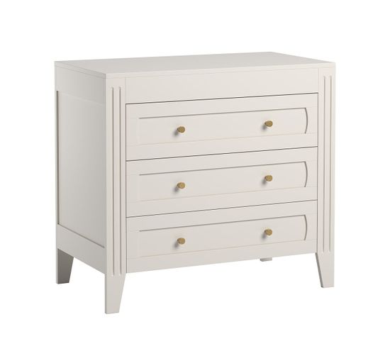 Commode 3 Tiroirs Avec Moulures  L100 X H92cm