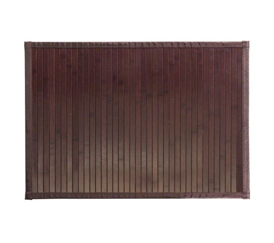 Tapis De Bain En Bambou Brun Mocha 61 X 43 Cm