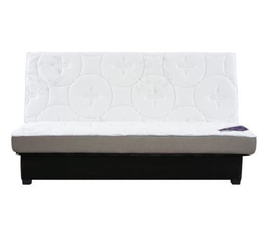 Banquette lit clic clac DUNLOPILLO KHARA LATEX 130 cm sans housse