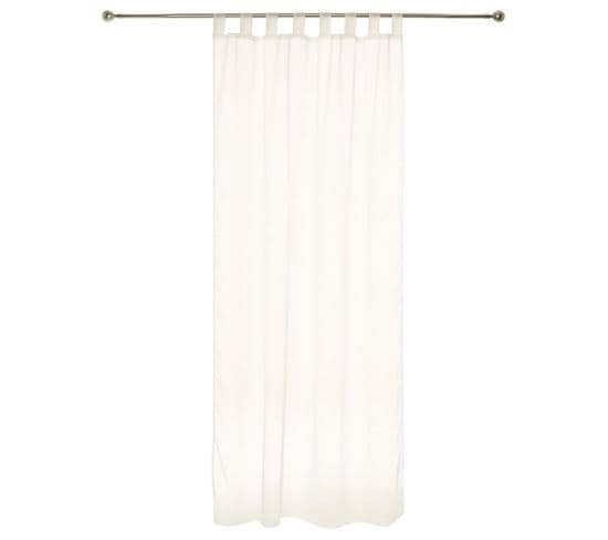 Paire De Voilages Pattes 140x240 Cm Blanc