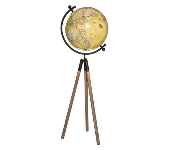 Globe Terrestre Géant Sur Trépied Wild H75 Cm