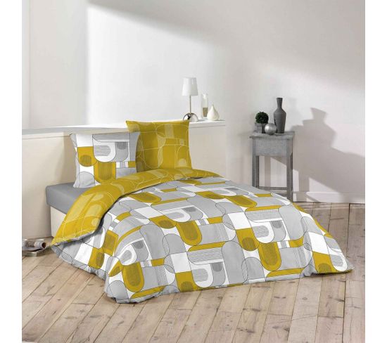 Housse De Couette 240x260 + 2 Taies Sotchi Microfibre