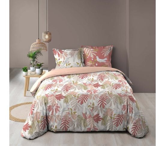 Housse De Couette 260x240 + 2 Taies Sweet Poesy Coton 57 Fils