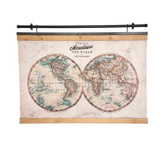 Tableau Toile Monde Wild 78x100 Cm