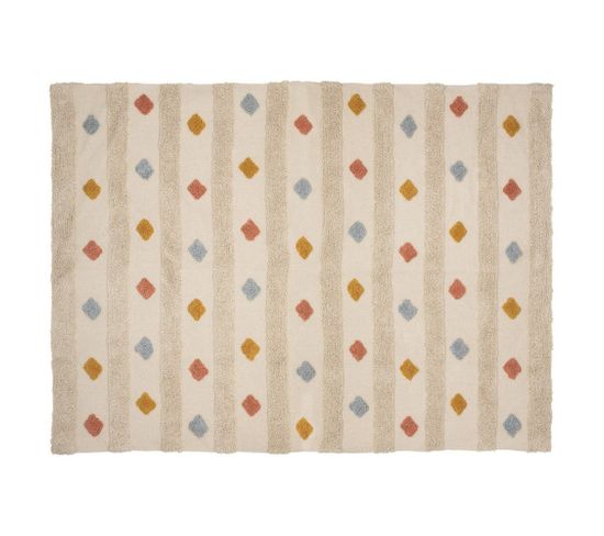 Tapis Arlequin Tufté 120x170 Cm Coton