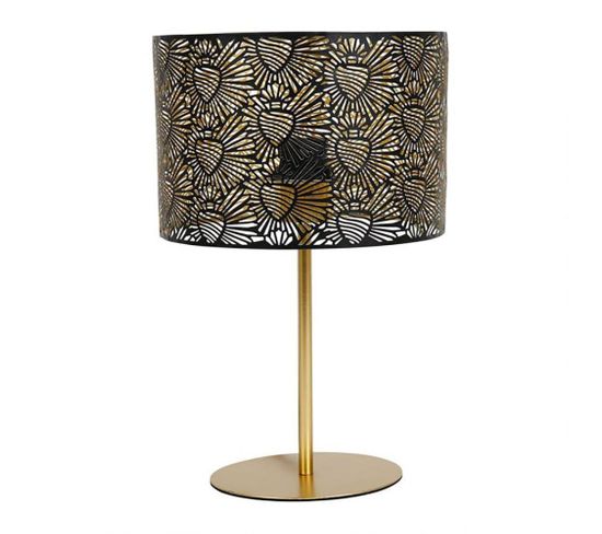 Lampe Métal Noir Doré Corazon D22