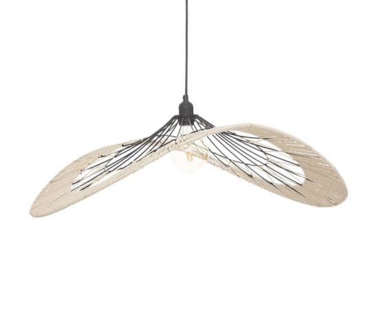 Suspension Métal Filaire Cosy Noir Naturel D75