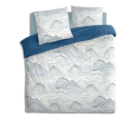 Housse De Couette 240x220 Ilyan + 2 Taies Coton Percale 80 Fils