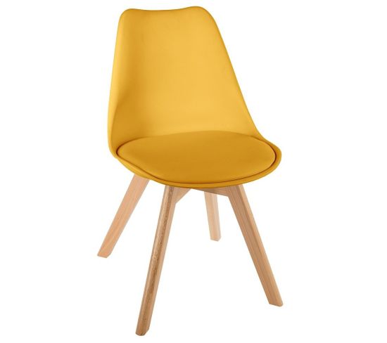 Chaise Scandinave Baya Jaune