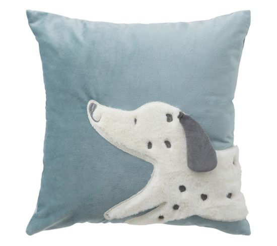 Coussin Carré Dalmatien Bleu