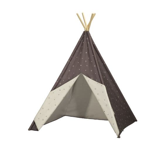 Tipi En Toile En Coton Gris