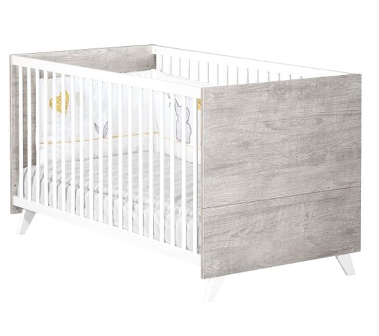 Scandi Gris - Lit Bébé Évolutif 70x140 - Little Big Bed 70x140