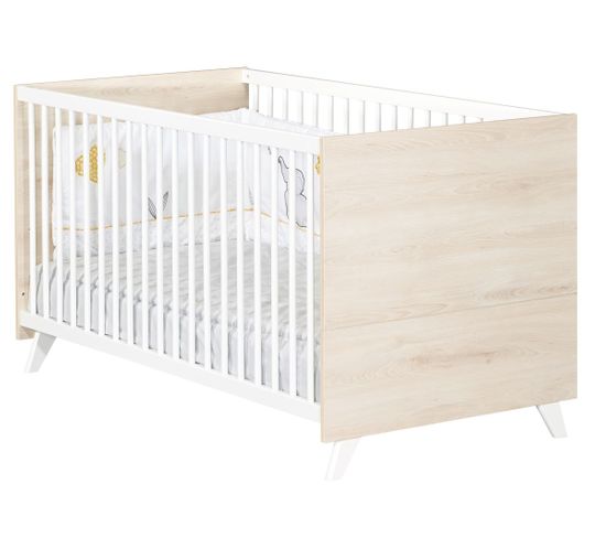 Scandi Naturel - Lit Bébé Évolutif 70x140 - Little Big Bed 70x140