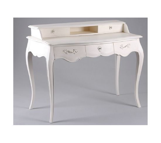 Bureau En Bois Blanc Muriane