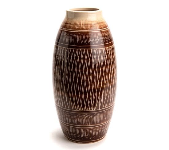 Vase Kimia Marron 38 Cm