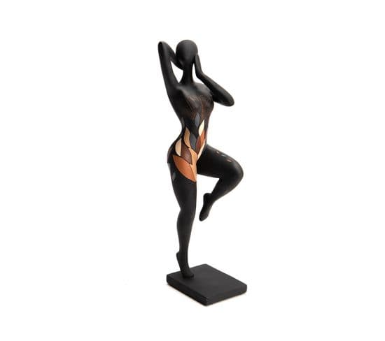 Statue Femme Éline Noire 40 Cm - Amadeus