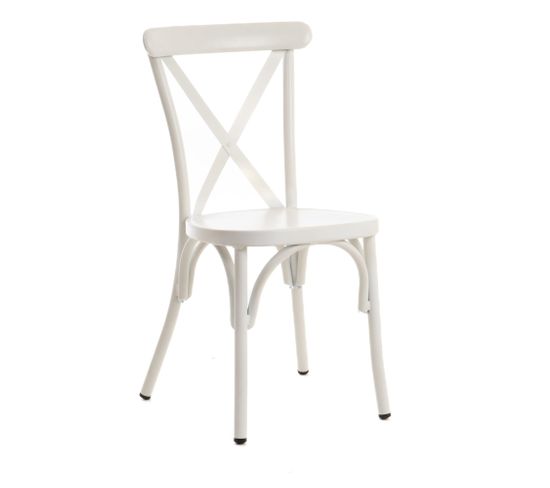 Chaise De Jardin Bourdon Blanche (lot De 2)