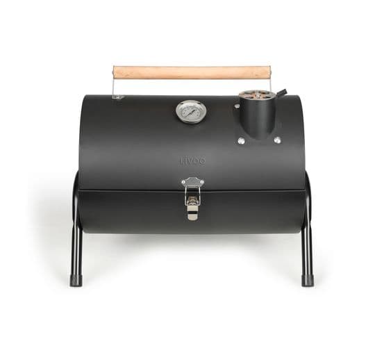 Barbecue Fumoir Portable 33.5x22cm Noir - Doc269
